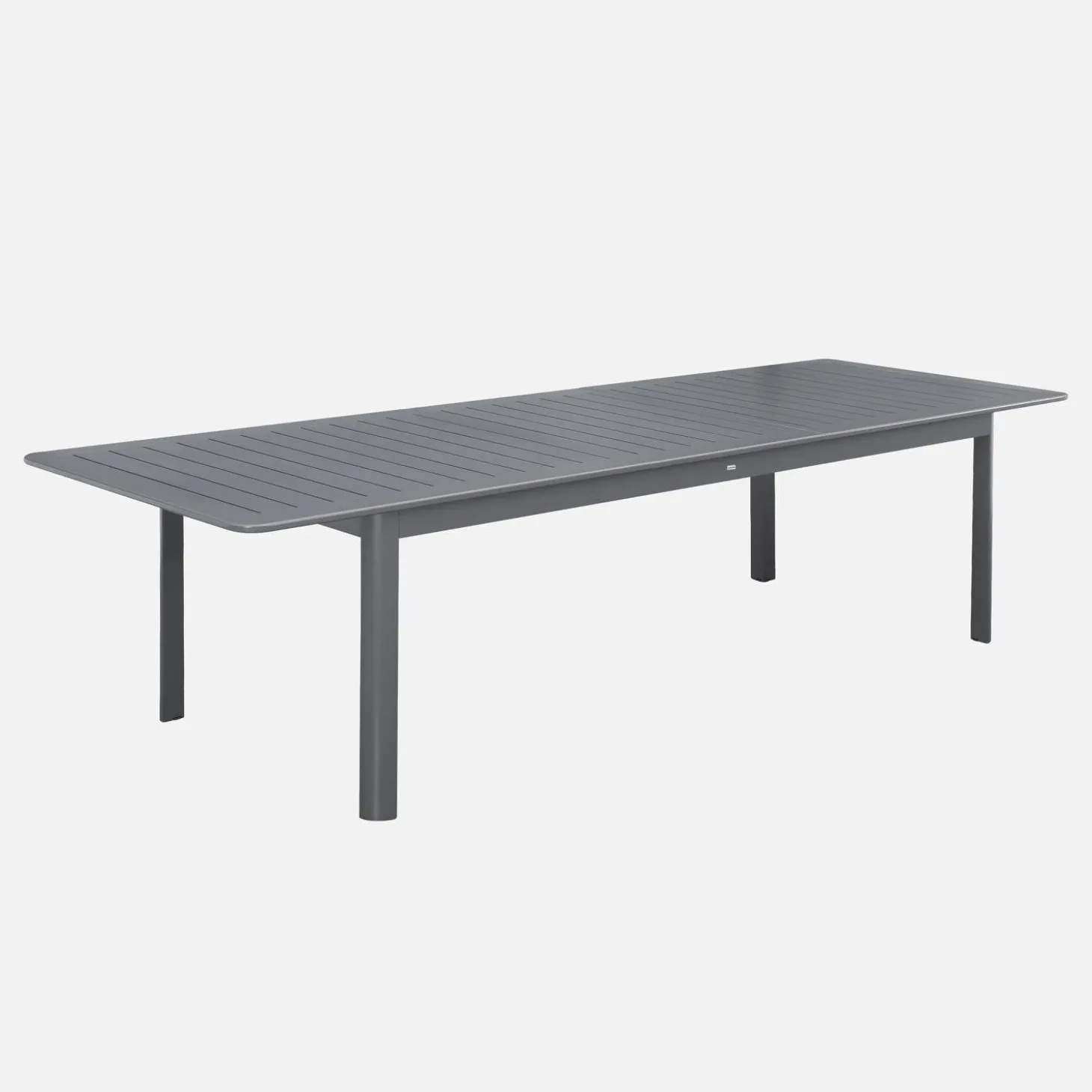 Mesa de jardín extensible de aluminio de 10 plazas