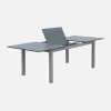 Mesa de jardín extensible de aluminio de 8 plazas