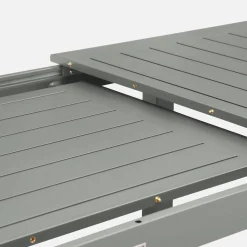 Mesa de jardín extensible de aluminio de 8 plazas