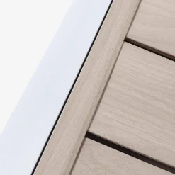 Mesa de jardín extensible de aluminio, 8 plazas