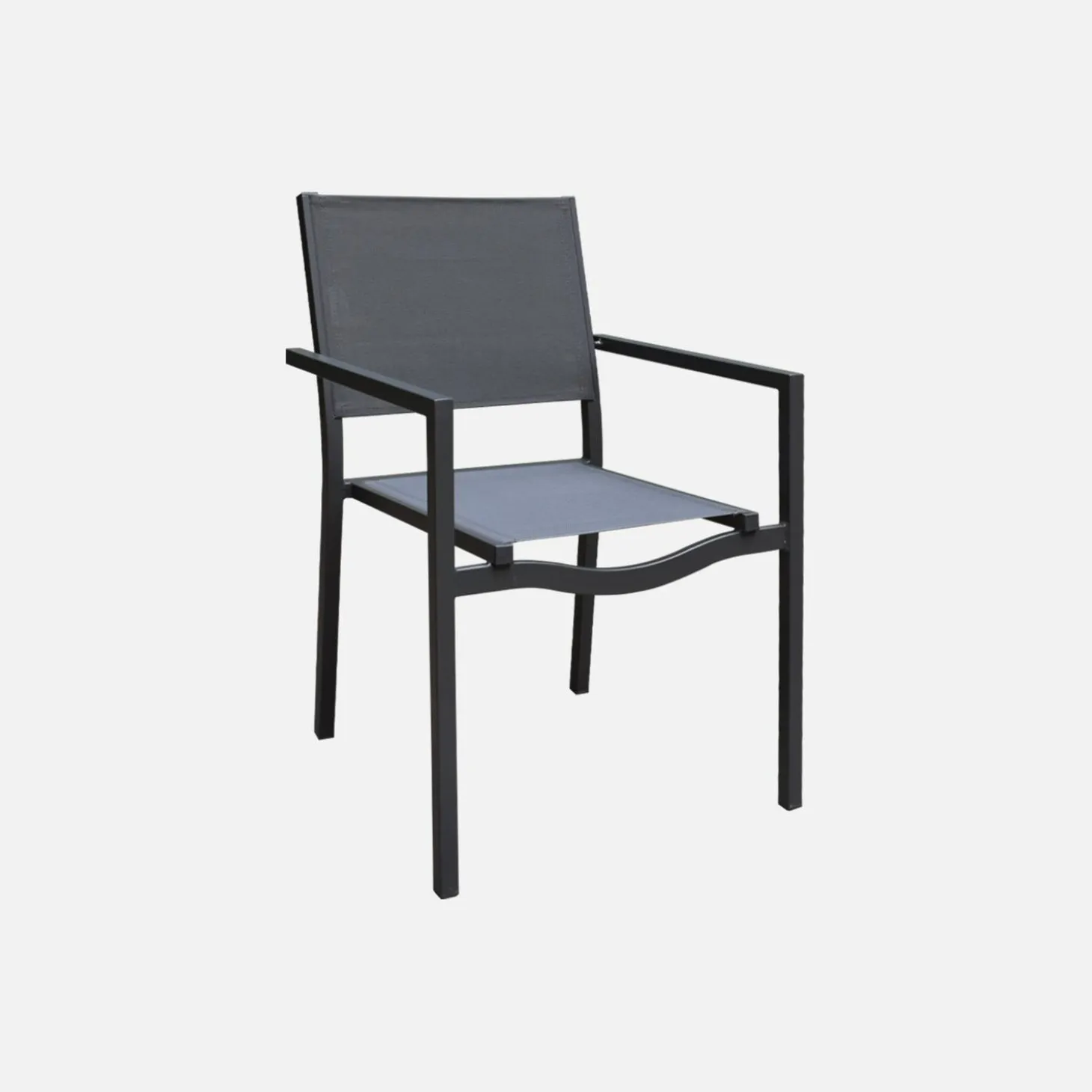 Mesa de jardín extensible de aluminio 160/240cm + 8 sillas