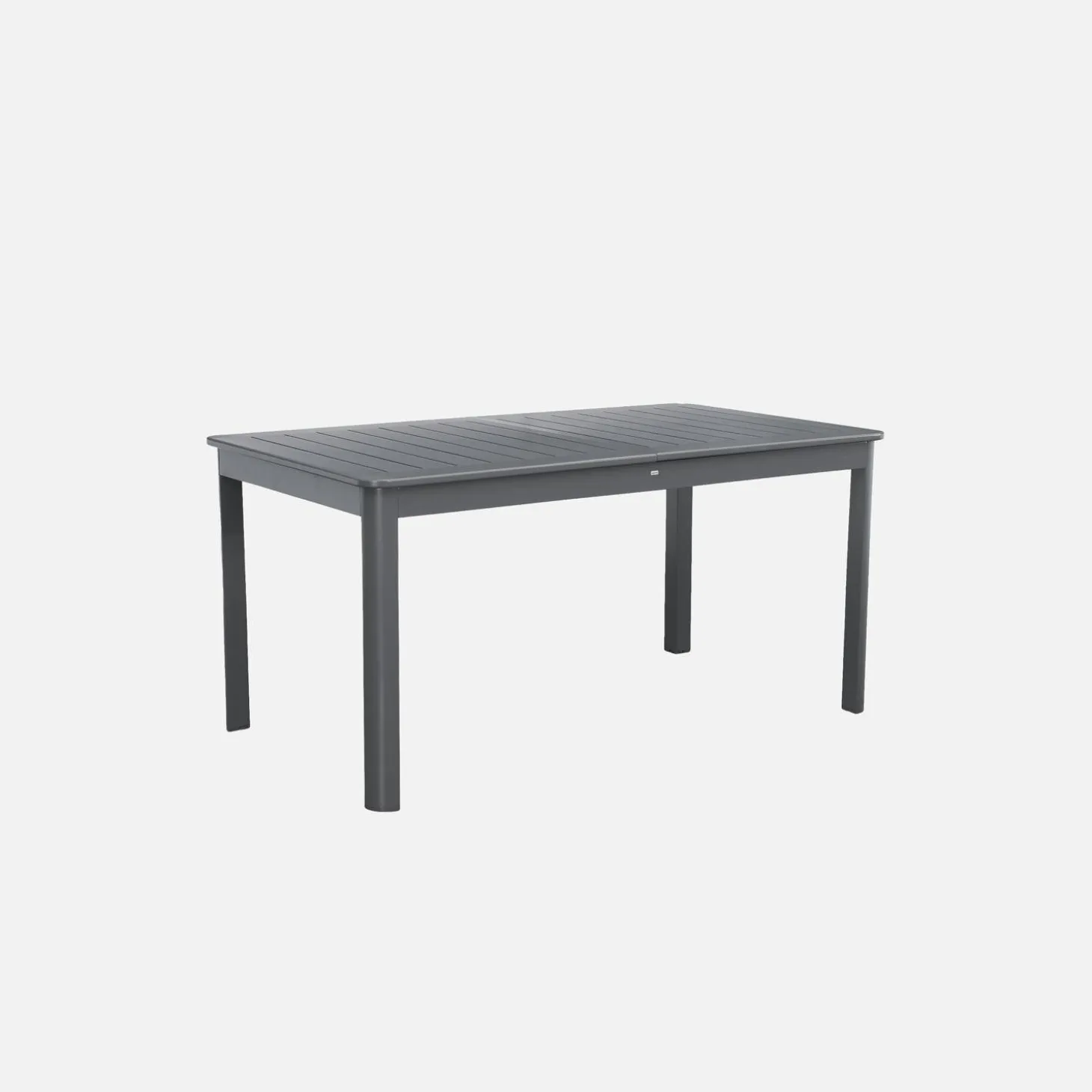 Mesa de jardín extensible de aluminio de 6 plazas