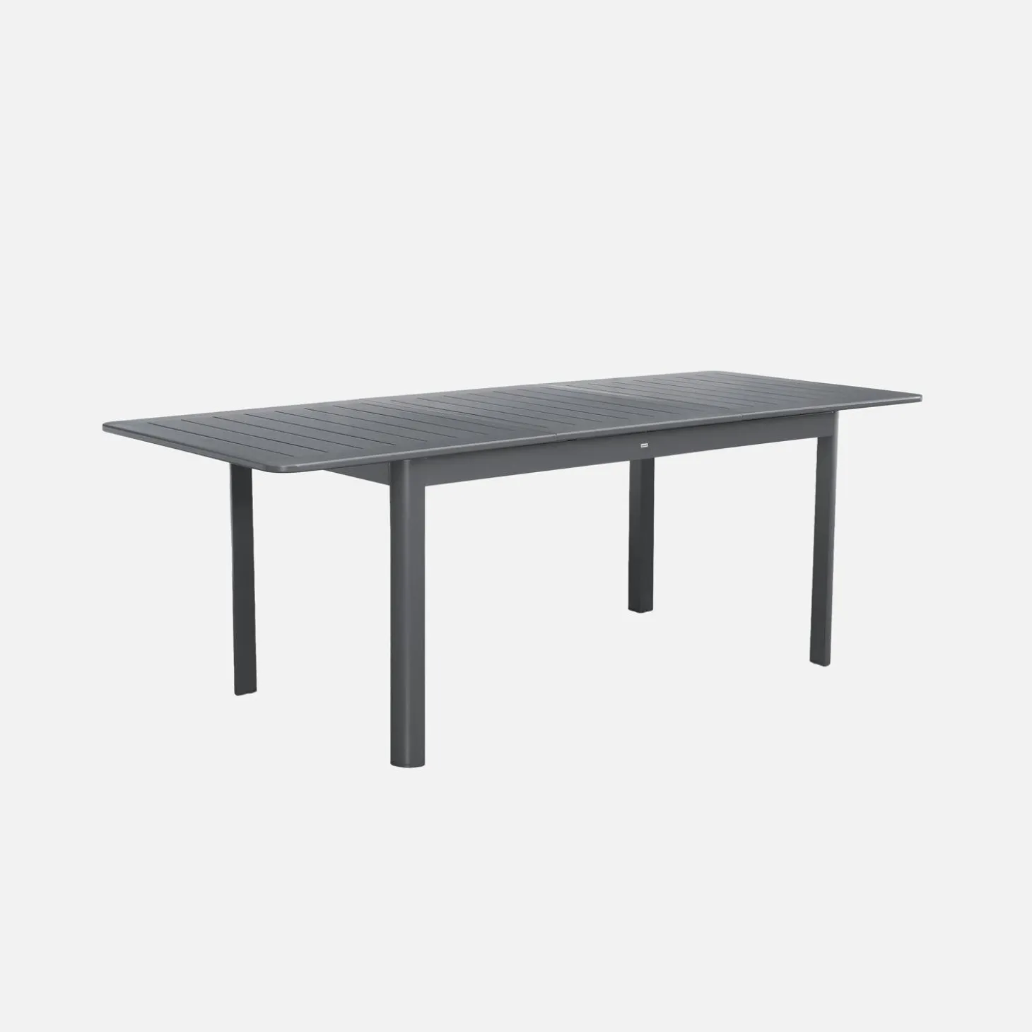 Mesa de jardín extensible de aluminio de 6 plazas