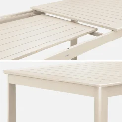 Mesa de jardín extensible de aluminio de 10 plazas