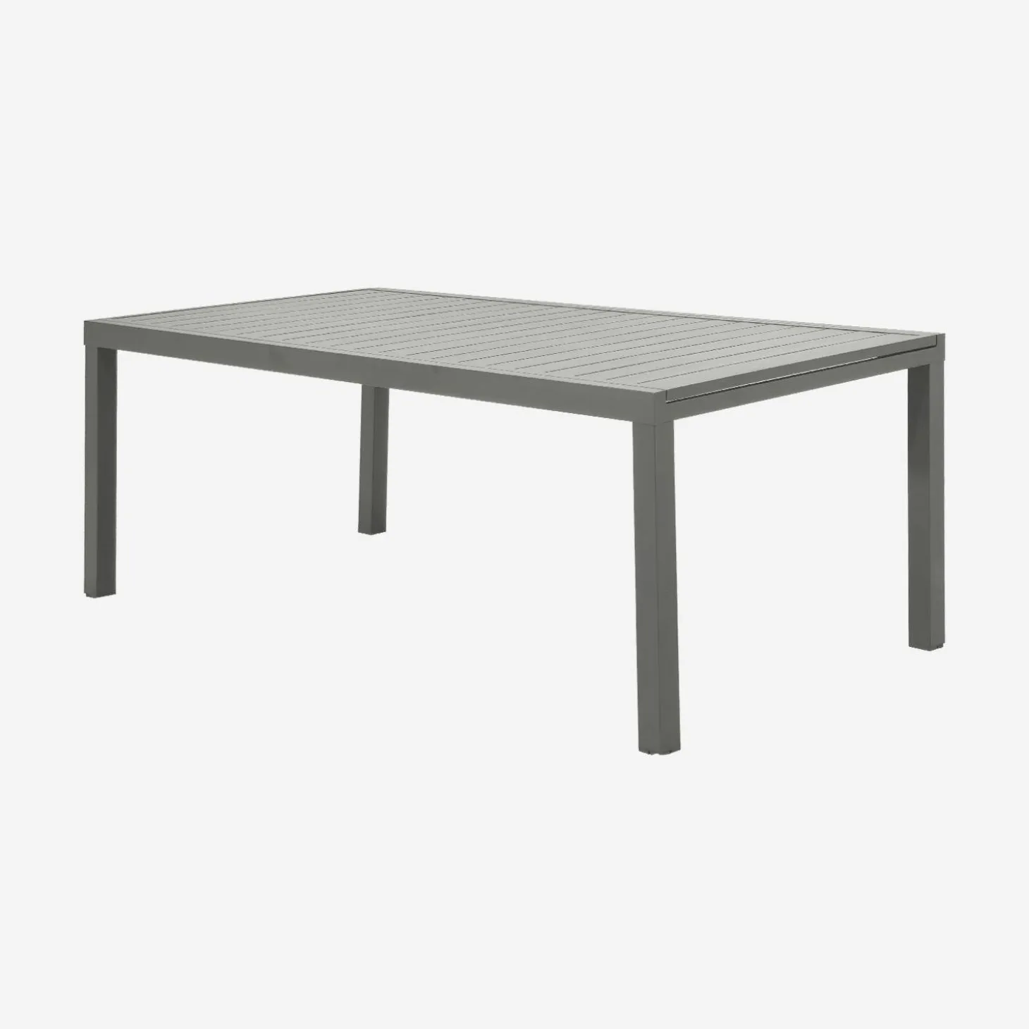 Mesa de jardín extensible de aluminio, 12 plazas