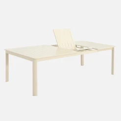 Mesa de jardín extensible de aluminio, 12 a 14 plazas