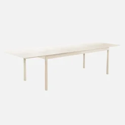 Mesa de jardín extensible de aluminio de 8 plazas