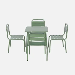 Mesa de jardín infantil con 4 asientos multicolor