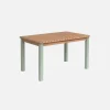 Mesa de jardín infantil de madera de acacia con 4 sillas