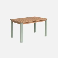Mesa de jardín infantil de madera de acacia con 4 sillas
