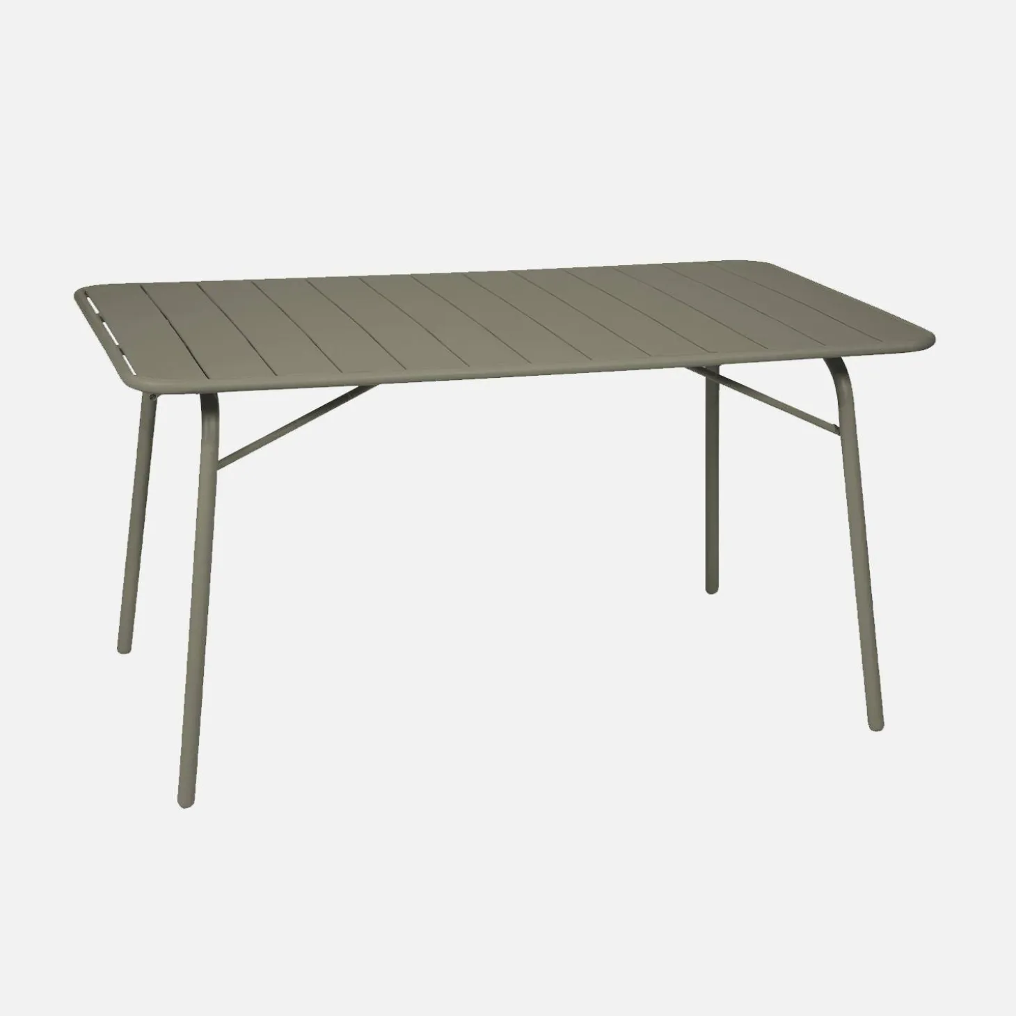 Mesa de jardín plegable de metal con 6 sillas