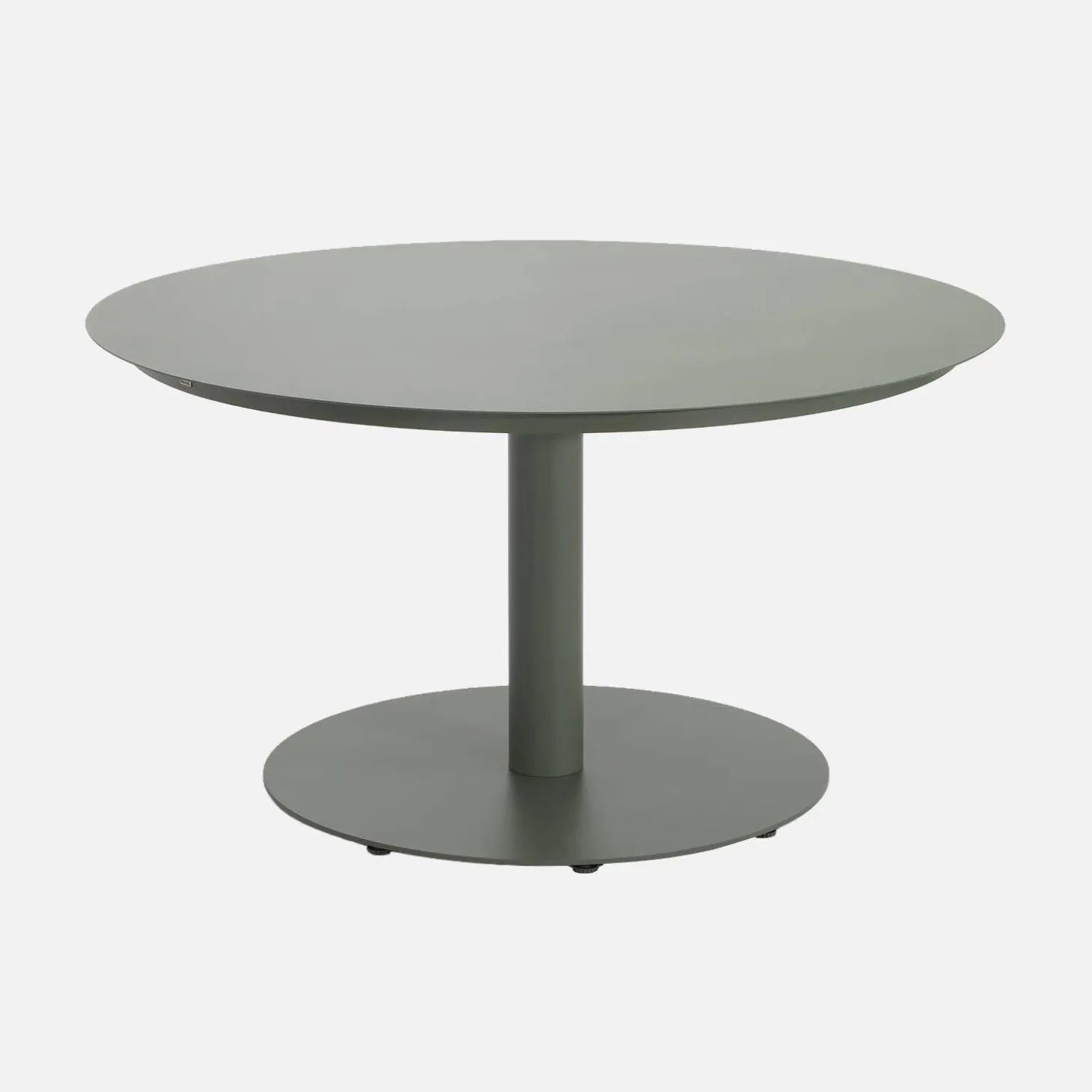 Mesa de jardín redonda de aluminio, 6 plazas