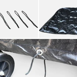Mesa de ping pong exterior con 2 raquetas y 3 pelotas, 274cm + funda de PVC