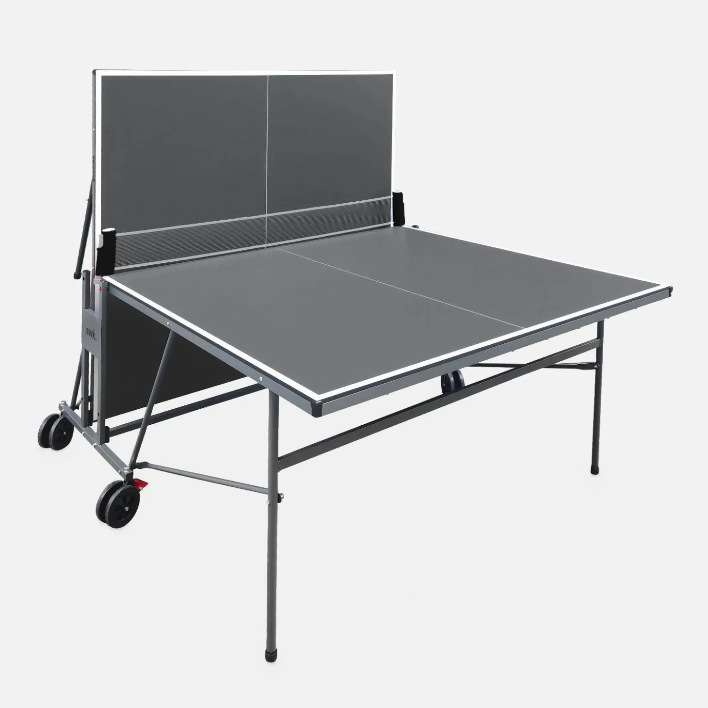 Mesa de ping pong exterior con 2 raquetas y 3 pelotas, 274cm + funda de PVC