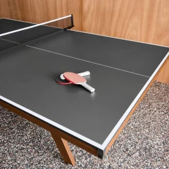 Mesa de ping pong interior deluxe con 2 raquetas y 3 pelotas, 273.5cm