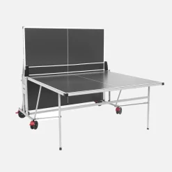 Mesa de ping pong plegable para exterior con 4 raquetas y 6 pelotas, 274cm