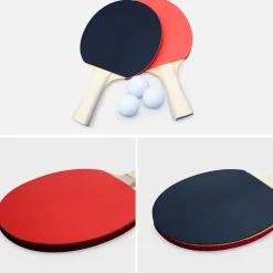Mesa de ping pong plegable para exterior con 2 raquetas + 3 pelotas, 274cm