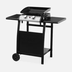 Mesa de plancha con 2 quemadores