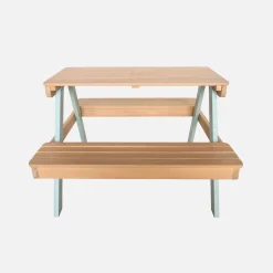 Mesa infantil de picnic de madera de 2 plazas