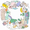 Mesa infantil para colorear