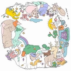 Mesa infantil para colorear