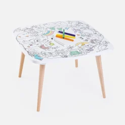 Mesa infantil para colorear