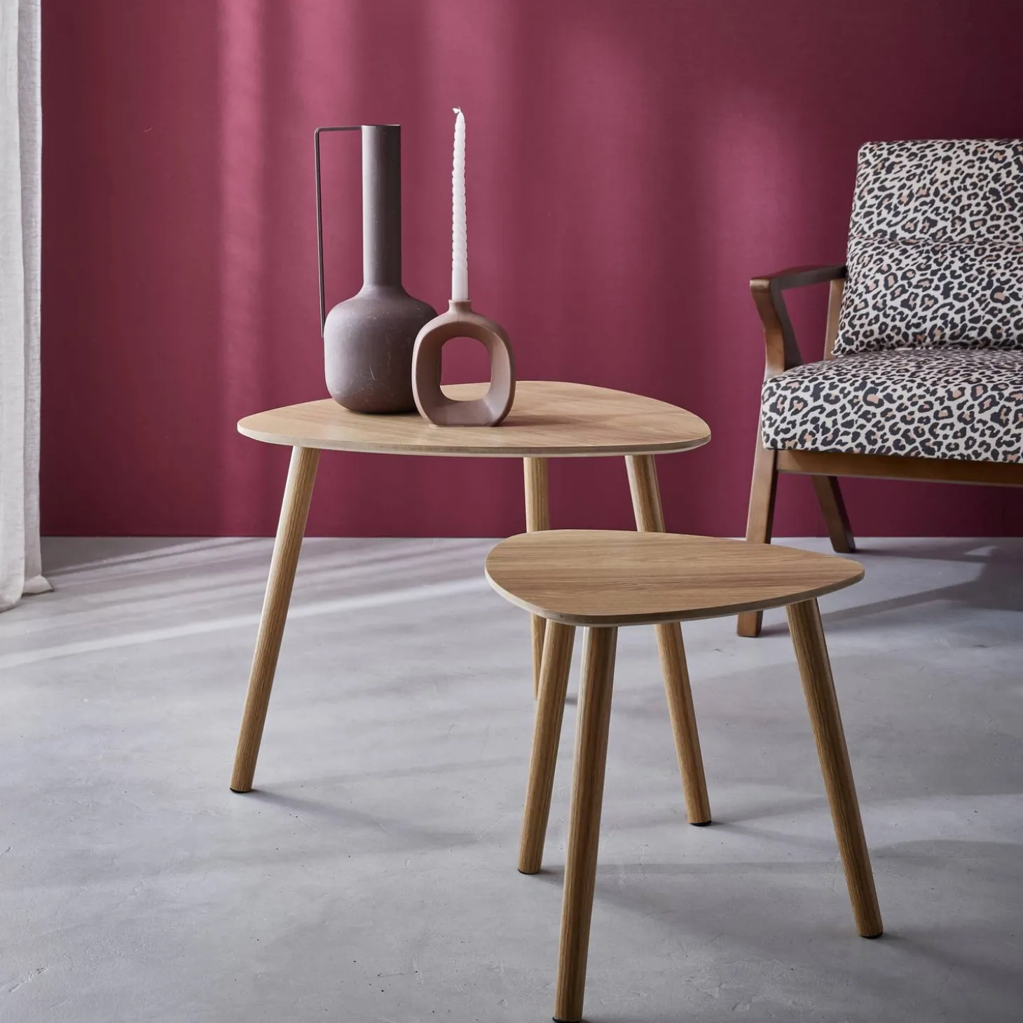 Mesa nido estilo escandinavo, set de 2