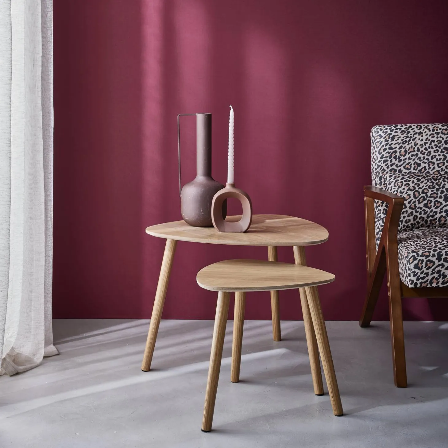 Mesa nido estilo escandinavo, set de 2