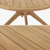 Mesa redonda de jardín de madera de acacia, 6 plazas