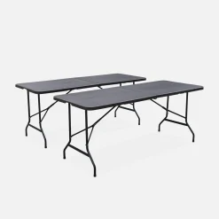 Mesas plegables portátiles para eventos, set de 2