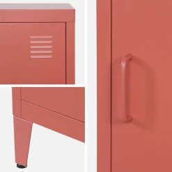 Mesita de estilo industrial con 1 puerta