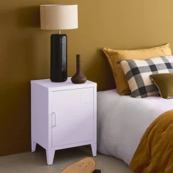 Mesita de estilo industrial con 1 puerta