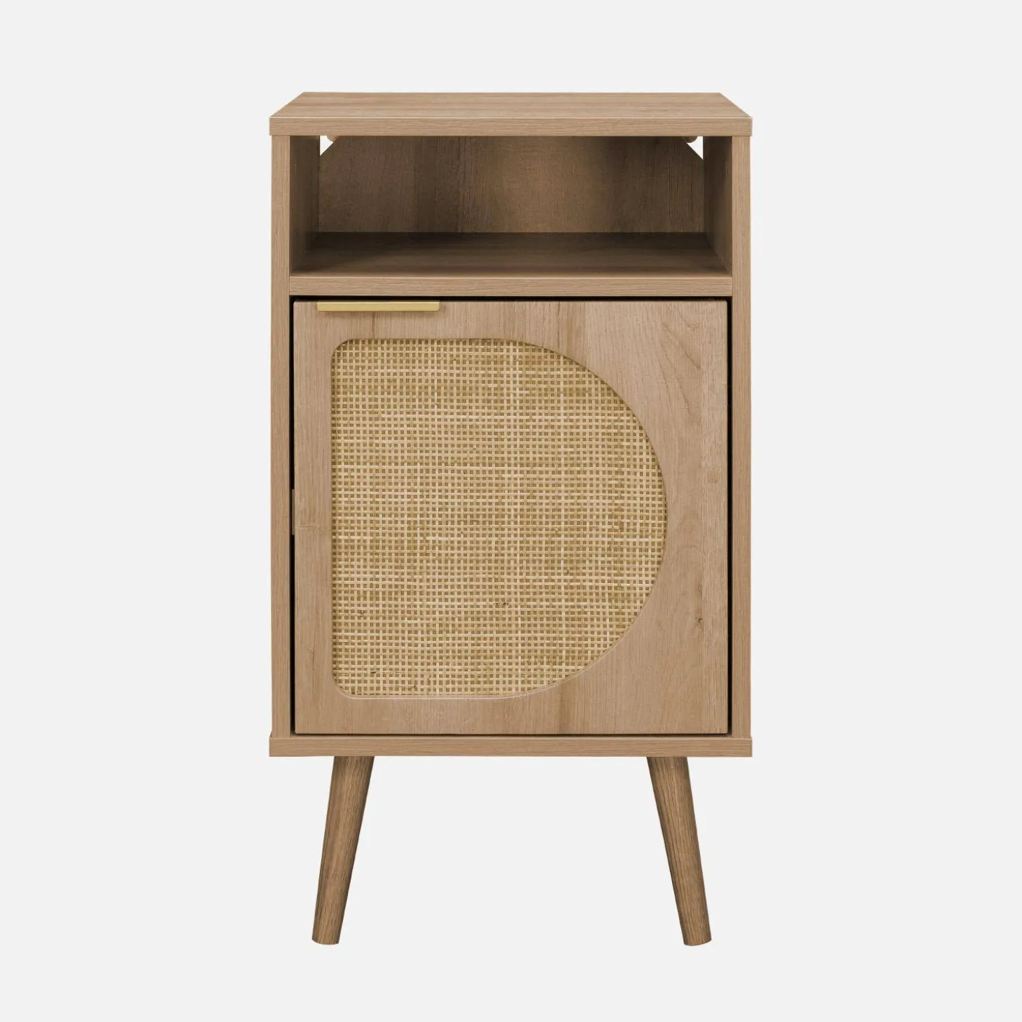 Mesita de noche con efecto madera, set de 2
