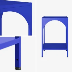Mesita de noche de estilo industrial