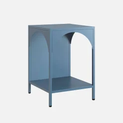 Mesita de noche de estilo industrial