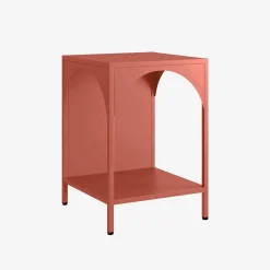 Mesita de noche de estilo industrial