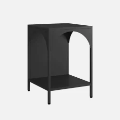 Mesita de noche de estilo industrial
