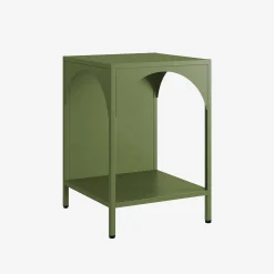 Mesita de noche de estilo industrial