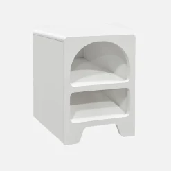 Mesita de noche efecto madera, set de 2