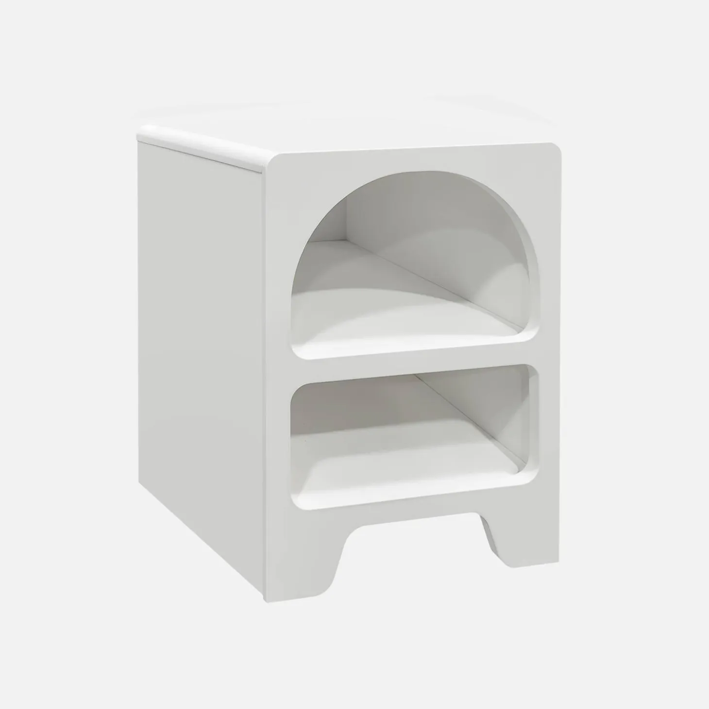 Mesita de noche efecto madera, set de 2
