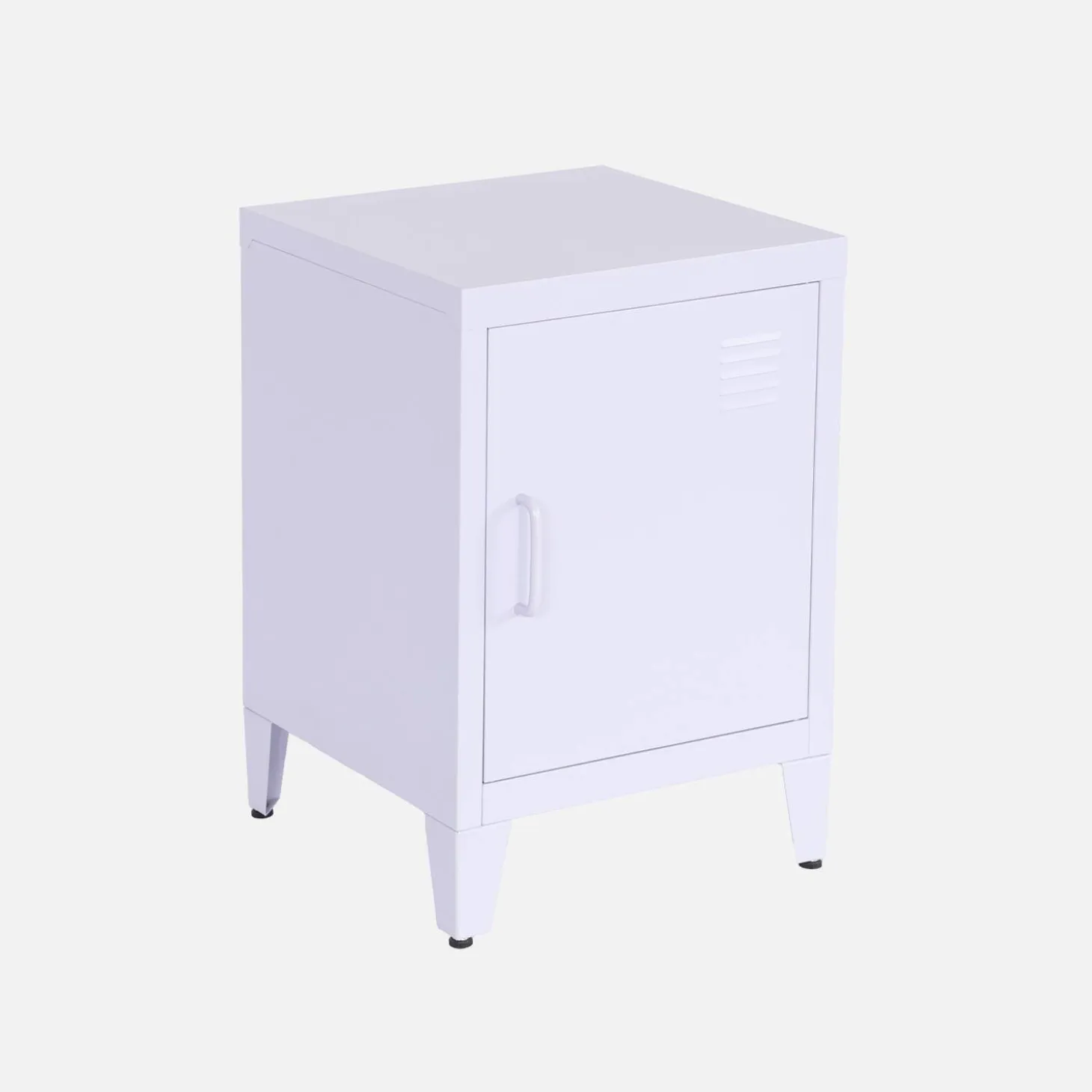 Mesita industrial con 1 puerta, set de 2