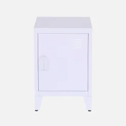 Mesita industrial con 1 puerta, set de 2