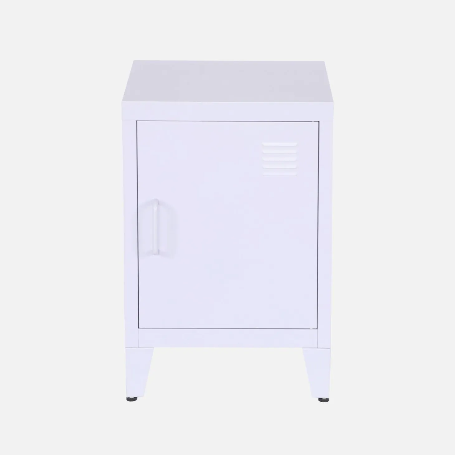 Mesita industrial con 1 puerta, set de 2