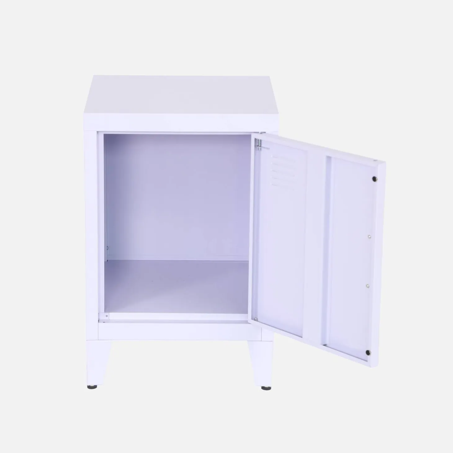Mesita industrial con 1 puerta, set de 2