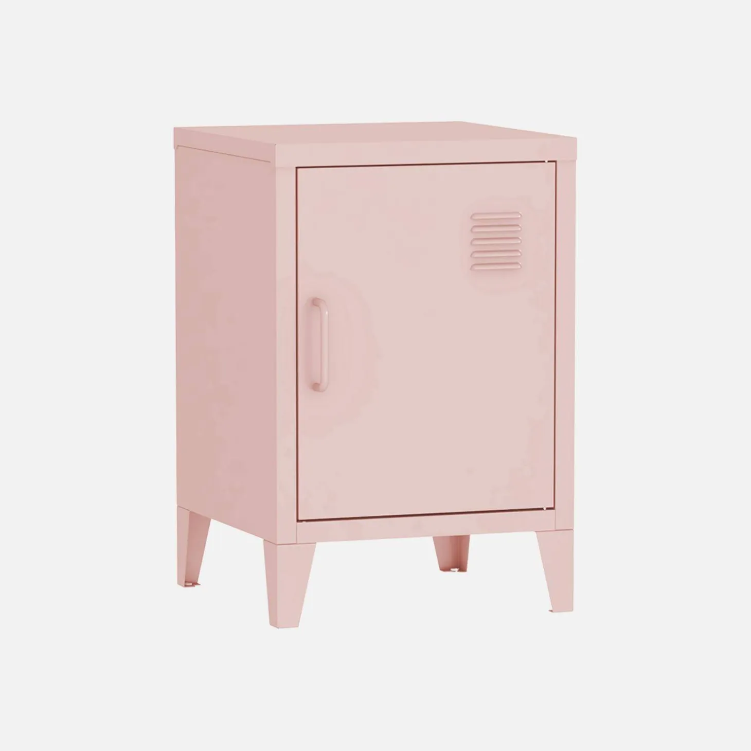 Mesita industrial con 1 puerta, set de 2