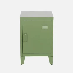 Mesita industrial con 1 puerta, set de 2