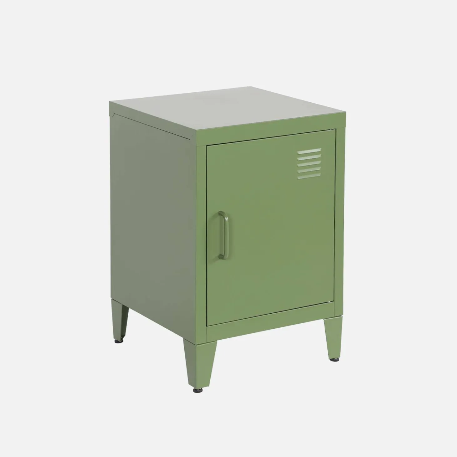 Mesita industrial con 1 puerta, set de 2