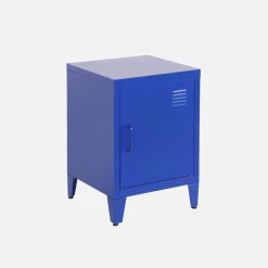 Mesita industrial con 1 puerta, set de 2