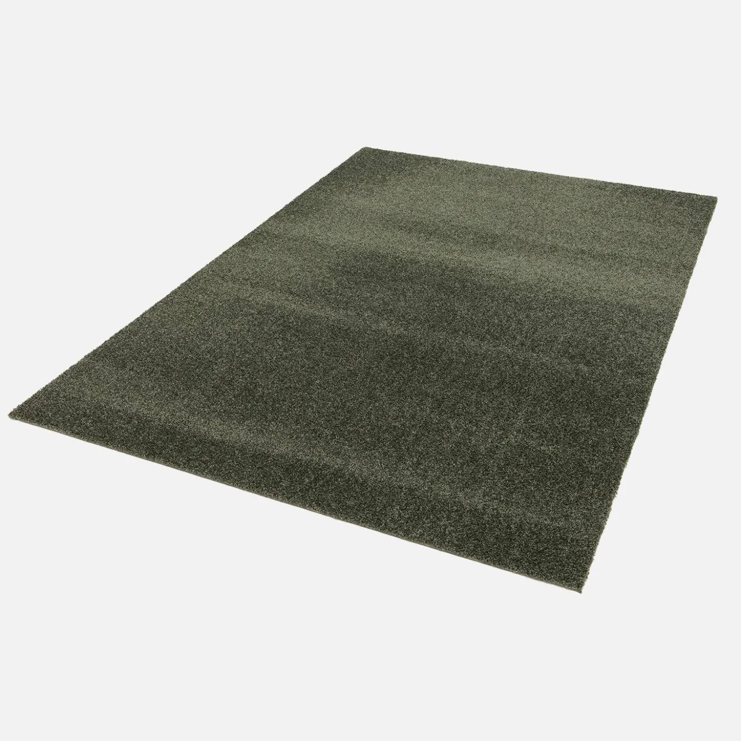 Moqueta interior de terciopelo rizado verde oscuro