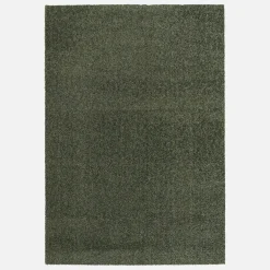 Moqueta interior de terciopelo rizado verde oscuro